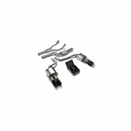 Armytrix AUBS4-QS11M Valvetronic Exhaust System Audi A4/A5 | S4/S5 3.0L TFSI 2009-2015 with Quad Matte Black 3.5"