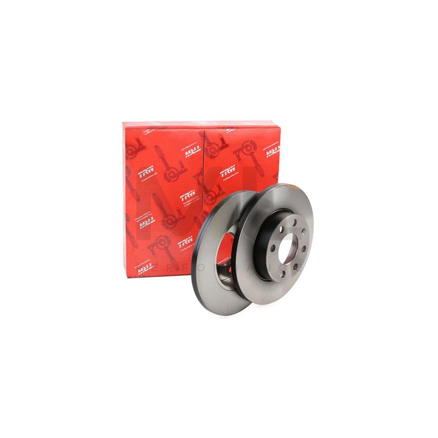 TRW DF1608 Brake Disc Solid, Painted, with bolts/screws  - 1 piece