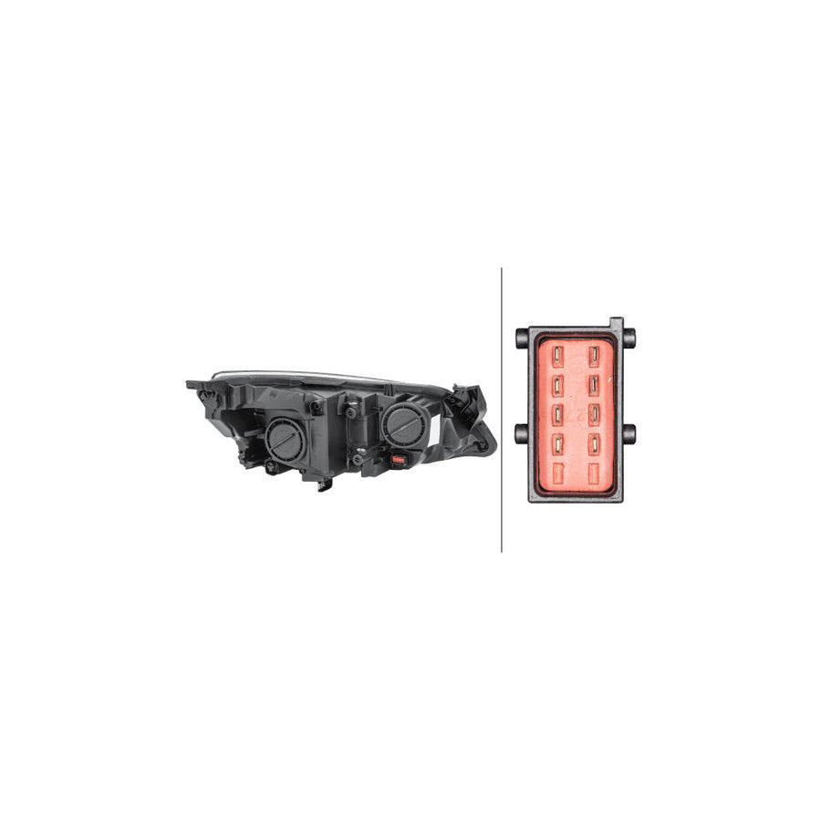 Hella 1EG 010 011-351 Headlight For Opel Astra