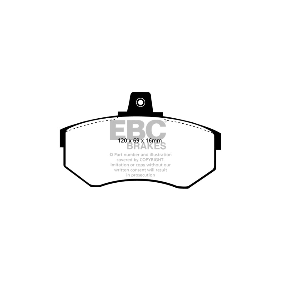 EBC PD11KF872 VW B2 Mk1 Greenstuff Front Brake Pad & GD Disc Kit - Girling/TRW Caliper (Inc. Passat B2 & Scirocco) 2 | ML Performance UK Car Parts