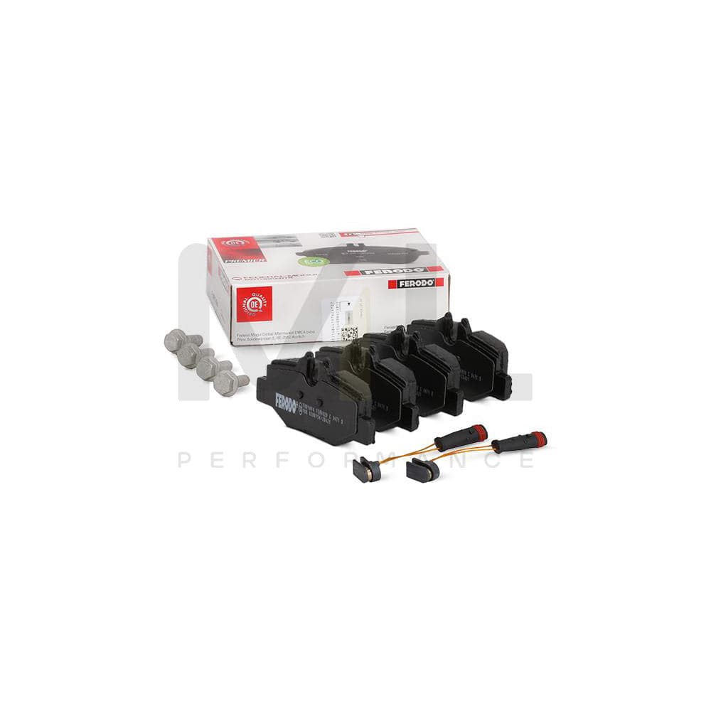 Ferodo Premier FVR1494 Brake Pad Set Incl. Wear Warning Contact, With Brake Caliper Screws, With Accessories