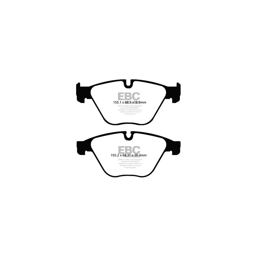 EBC DPX2103 BMW F10 F11 Ultimax Front Brake Pads - TRW Caliper 2 | ML Performance UK Car Parts