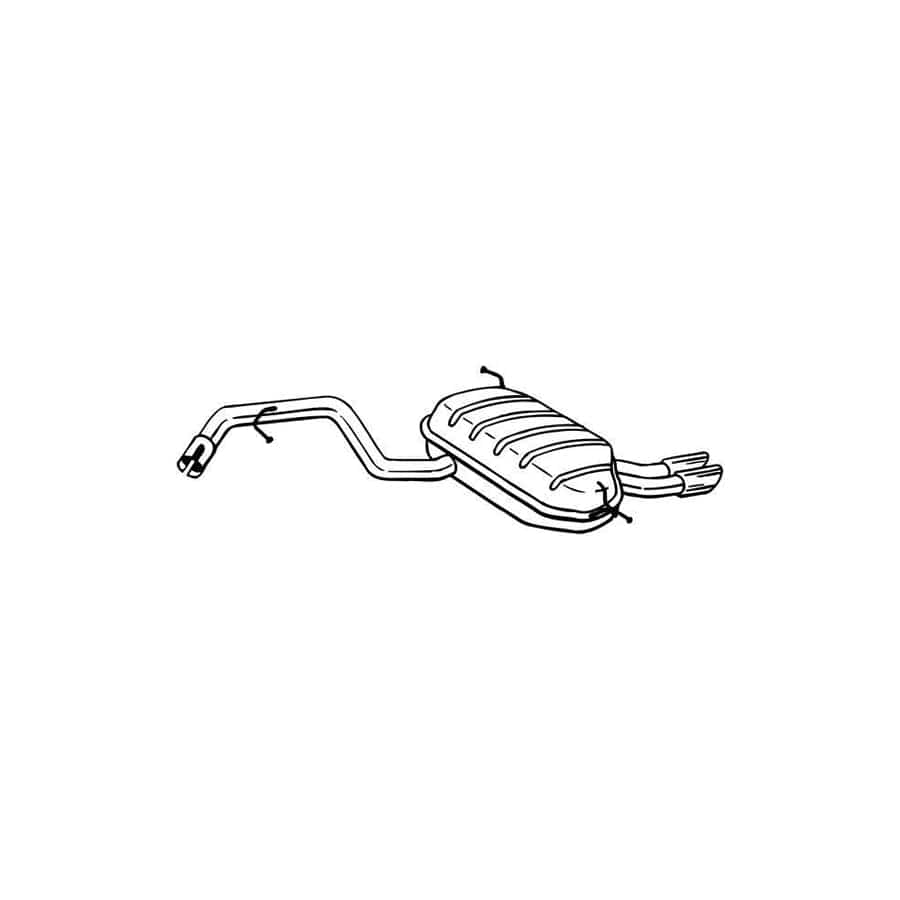 Bosal 279-619 Rear Silencer for VW Tiguan I (5N)