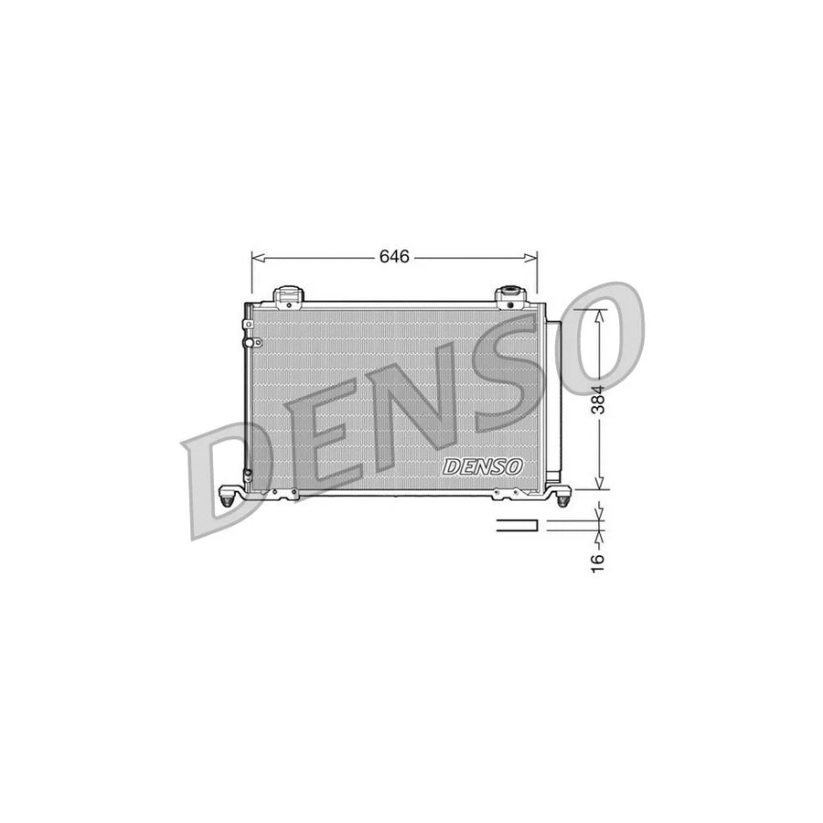 DENSO DCN50026 Air Conditioning Condenser for Toyota Avensis