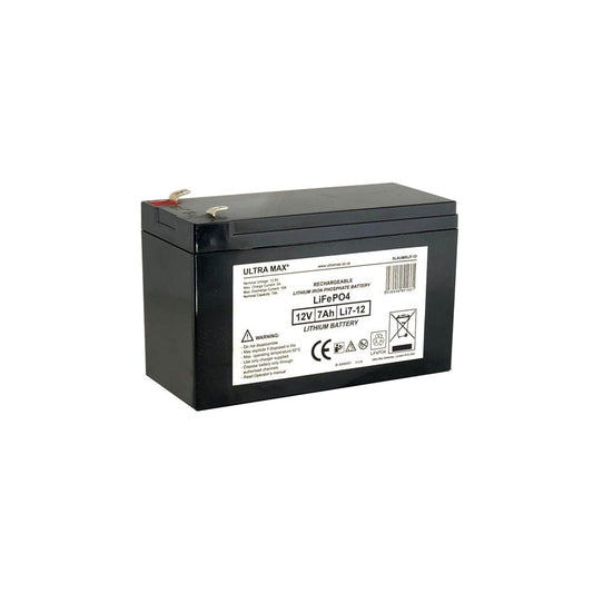 Ultramax Lithium 7AMP LiFePO4 Battery x1