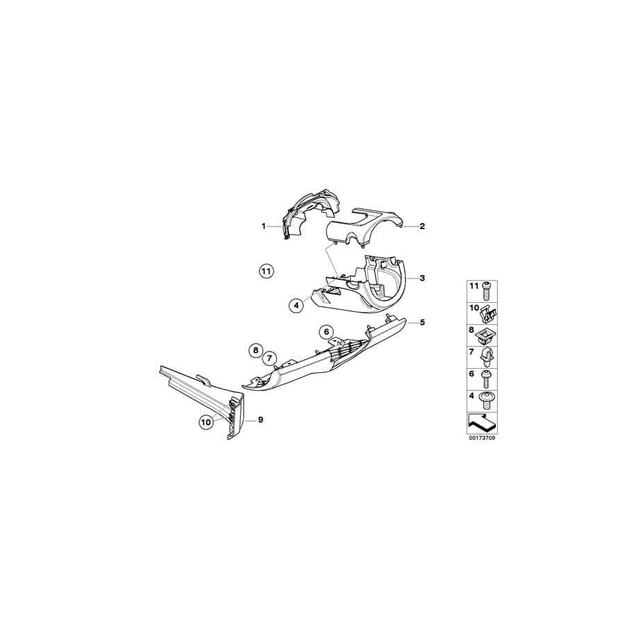 Genuine BMW Mini 51162756334 RR31 R56 Clip (Inc. Dawn, Coop.S JCW & One Eco 55kW)