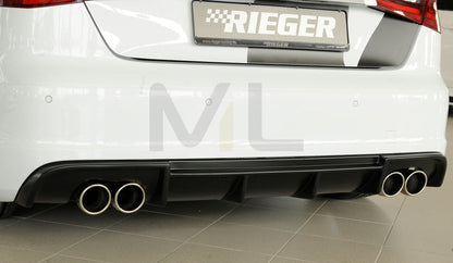 Rieger 00056813 Audi 8V S3 Rear Diffuser 2 | ML Performance UK Car Parts
