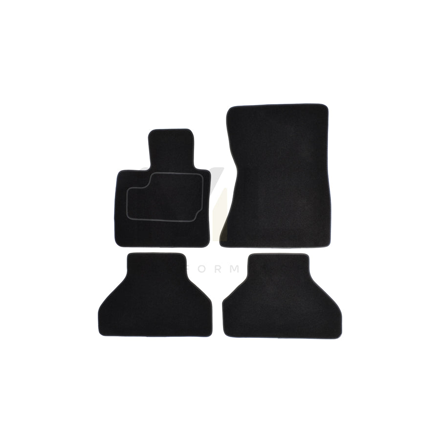 CUSTOPOL Tailored BM265C Floor mat set for BMW X5 (E70) Textile, Front and Rear, Quantity: 4, Black
