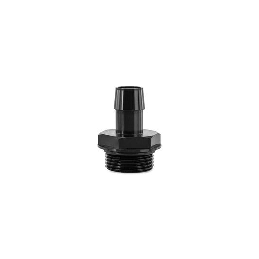 Mishimoto MMFT-16ORB-34BK -16ORB to 3/4in. Hose Barb Aluminum Fitting - Black