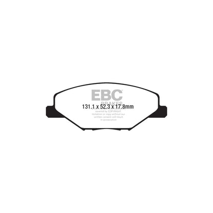 EBC PD01KF1704 Skoda Fabia (NJ) Greenstuff Front Brake Pad & Plain Disc Kit  - Girling/TRW Caliper 2 | ML Performance UK Car Parts