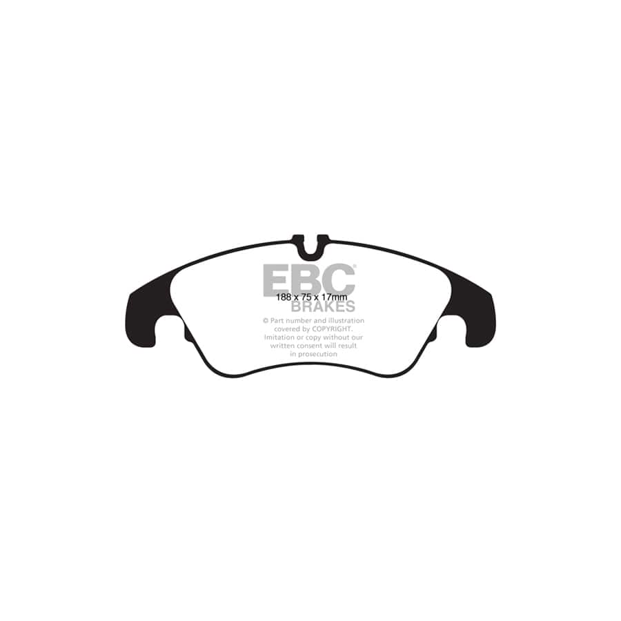 EBC PD11KF1218 Audi Q5 Greenstuff Front Brake Pad & GD Disc Kit - TRW Caliper 2 | ML Performance UK Car Parts
