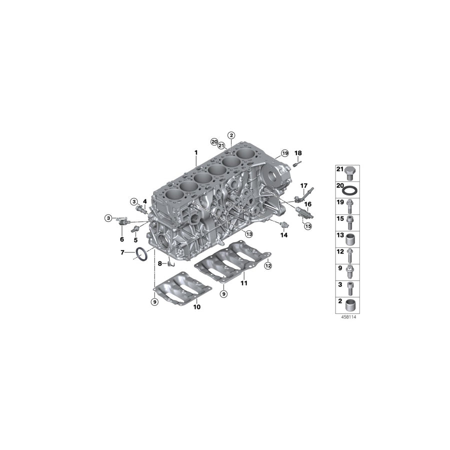 Genuine BMW 11428576536 G05 G21 G01 Oil Spraying Nozzle (Inc. 740dX, X4 30dX & 730dX)
