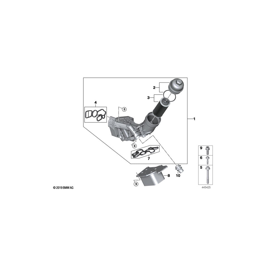 Genuine BMW 11428576432 F32 F10 G11 Asa-Bolt M6X32 (Inc. X3 20i 1.6, X3 20i & X3 30iX)