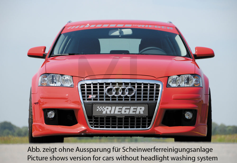 Rieger 00056744 Audi 8P A3 Front Bumper - R-Frame 4 | ML Performance UK Car Parts