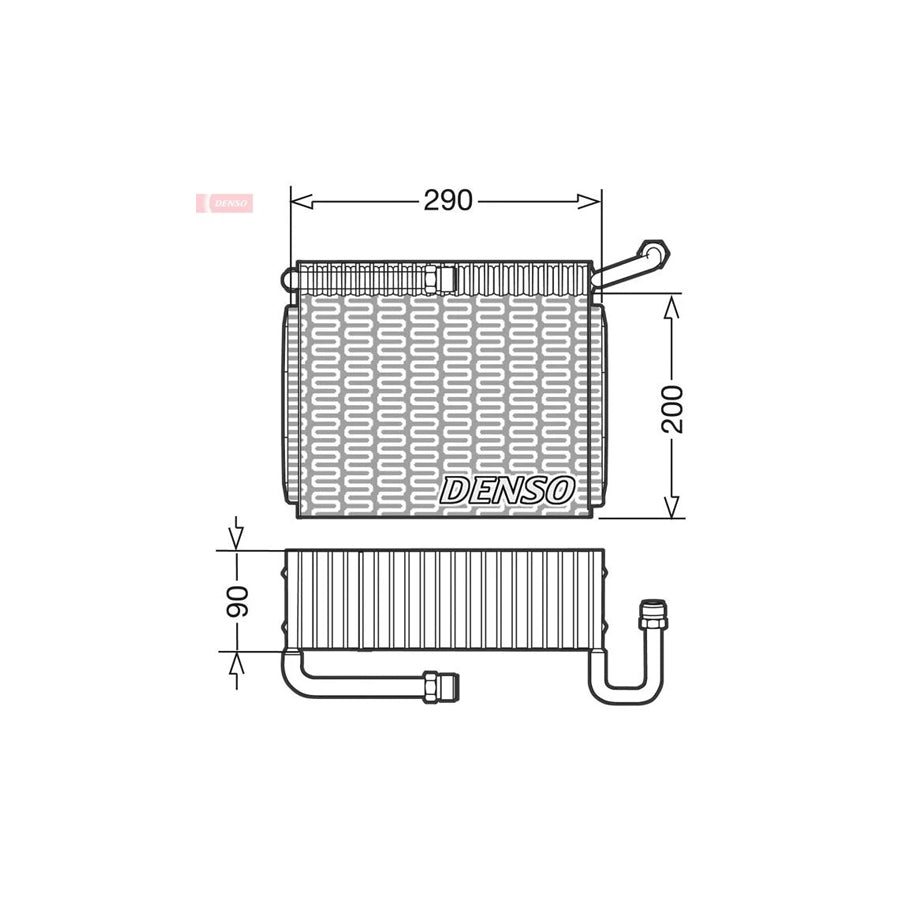 DENSO DEV01005 Air Conditioning Evaporator