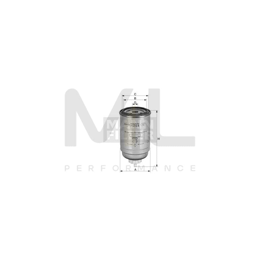 MANN-FILTER WK 950/20 Fuel filter Spin-on Filter