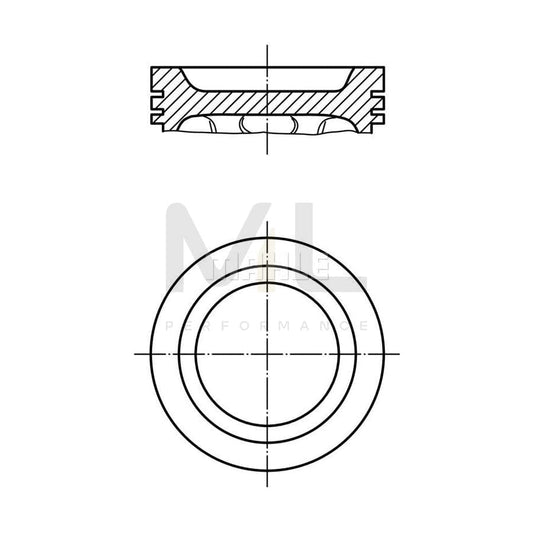 MAHLE ORIGINAL 029 65 00 Piston for VW TRANSPORTER 94,0 mm, without cooling duct | ML Performance Car Parts