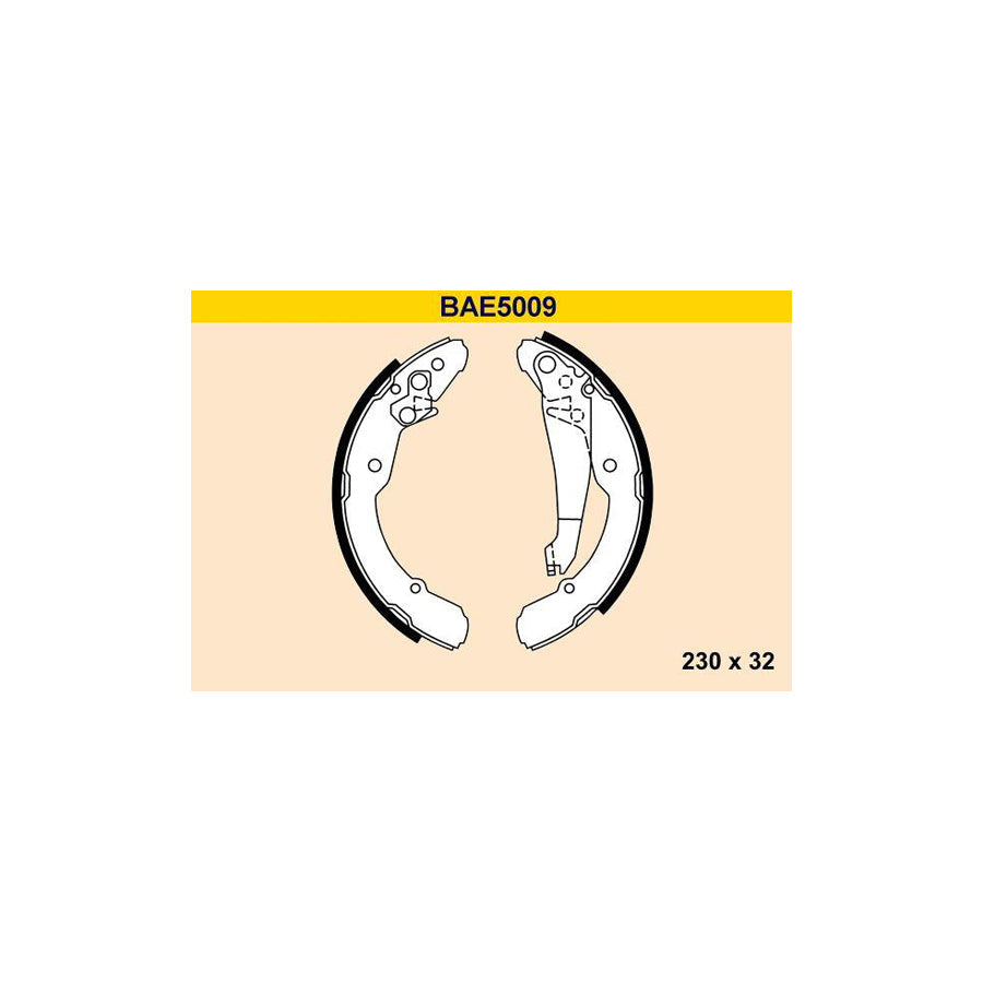 Barum Bae5009 Brake Shoe Set