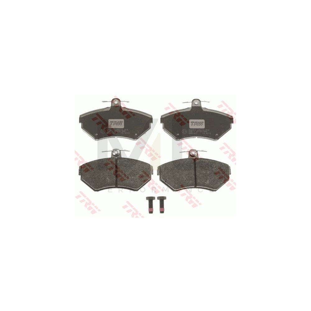 TRW Cotec Gdb1437 Brake Pad Set Not Prepared For Wear Indicator, With Brake Caliper Screws, With Accessories