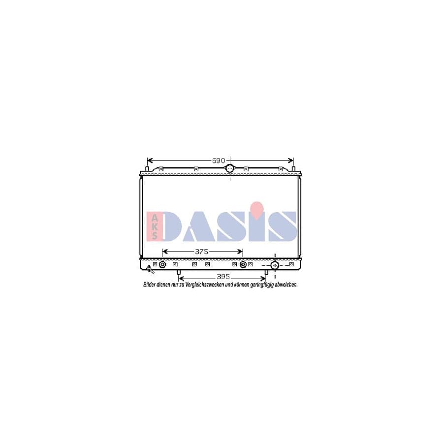 AKS Dasis 140064N Engine Radiator