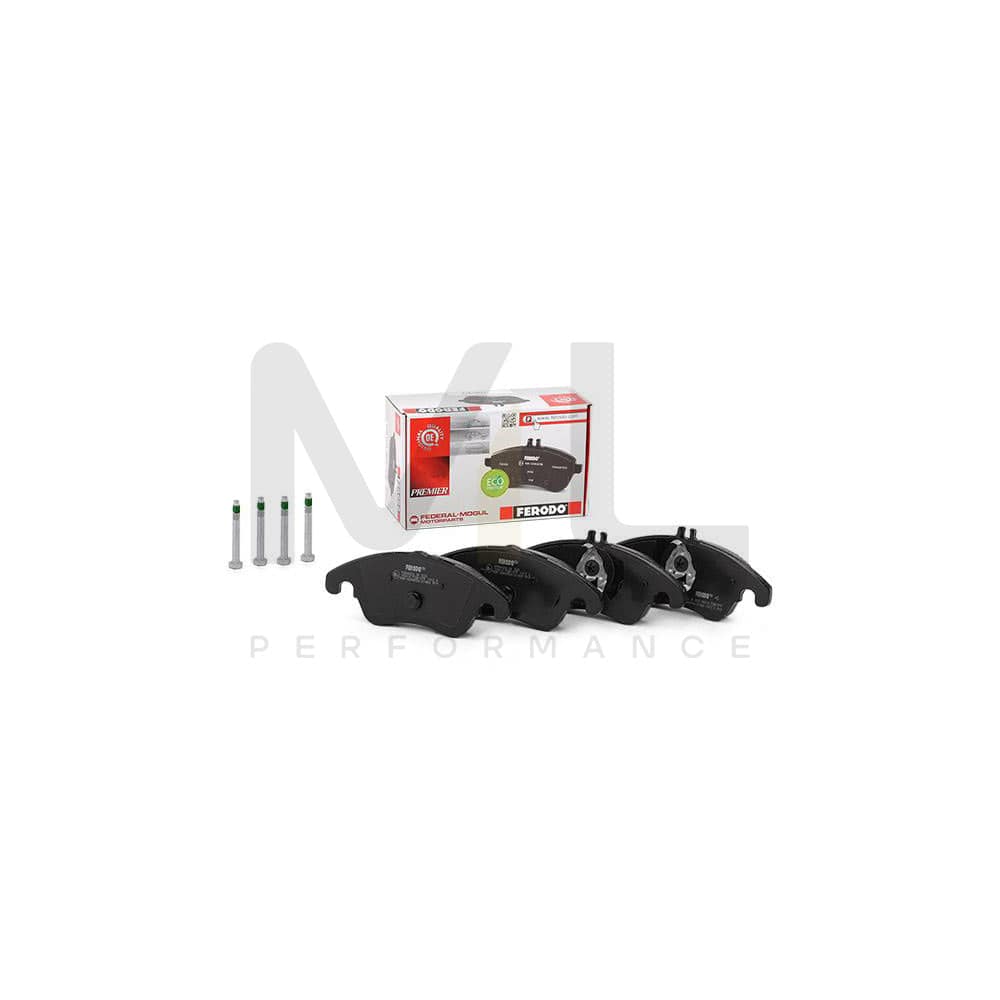 Ferodo Premier Eco Friction FDB1979 Brake Pad Set Prepared for Wear Indicator, With Piston Clip, With Accessories