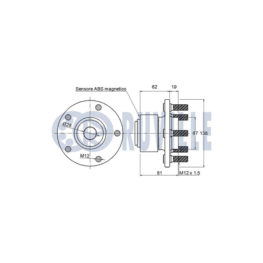 Ruville 985129 Axle Bush