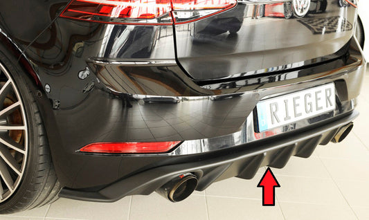 Rieger 00059589 VW Mk7 Golf GTI Rear Diffuser 1 | ML Performance UK Car Parts