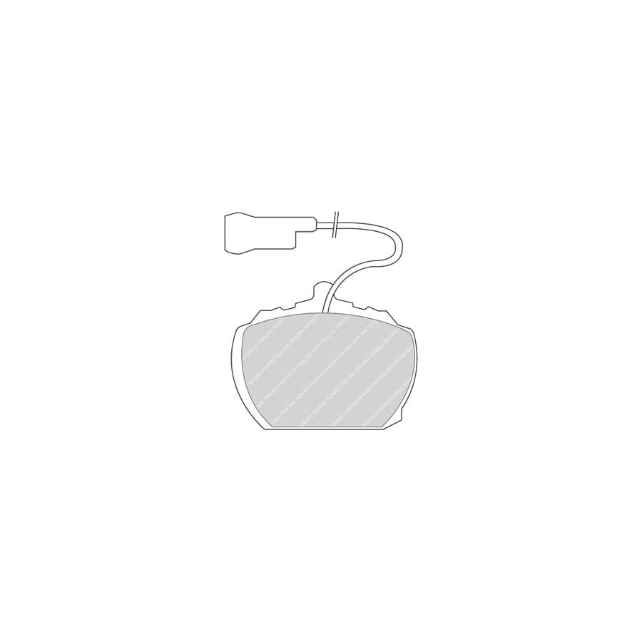 Ferodo FSL1116 Brake Pad Set Fuse+ Technology, With Acoustic Wear Warning