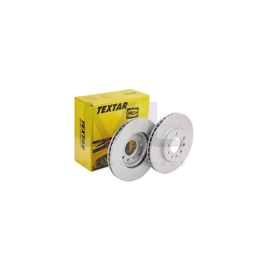 TEXTAR PRO 92091903 Brake Disc Internally Vented, Coated, without wheel hub, without wheel studs  - 1 piece