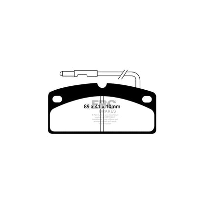EBC DP1342 Chatenet Ligier Piaggio Tasso Ultimax Front Brake Pads 2 | ML Performance UK Car Parts