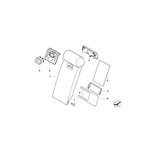 Genuine BMW 52203413506 E83 Cover, Release SANDBEIGE HELL (Inc. X3)