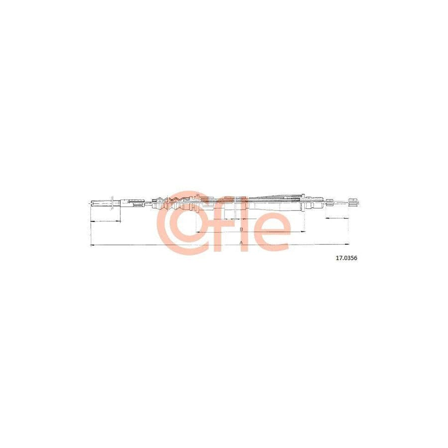 Cofle 15.7262 Cable, Manual Transmission for Fiat Multipla (186)