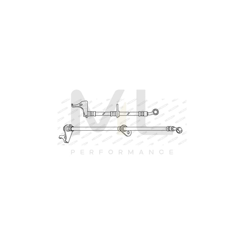 Ferodo FHY2862 Brake Hose 535Mm, F 10X1