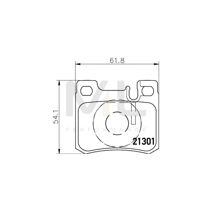 TEXTAR 2130104 Brake pad set prepared for wear indicator