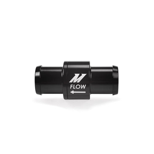 Mishimoto MMFT-CHKVLV-34 One-Way Check Valve 3/4in Aluminum Fitting - Black