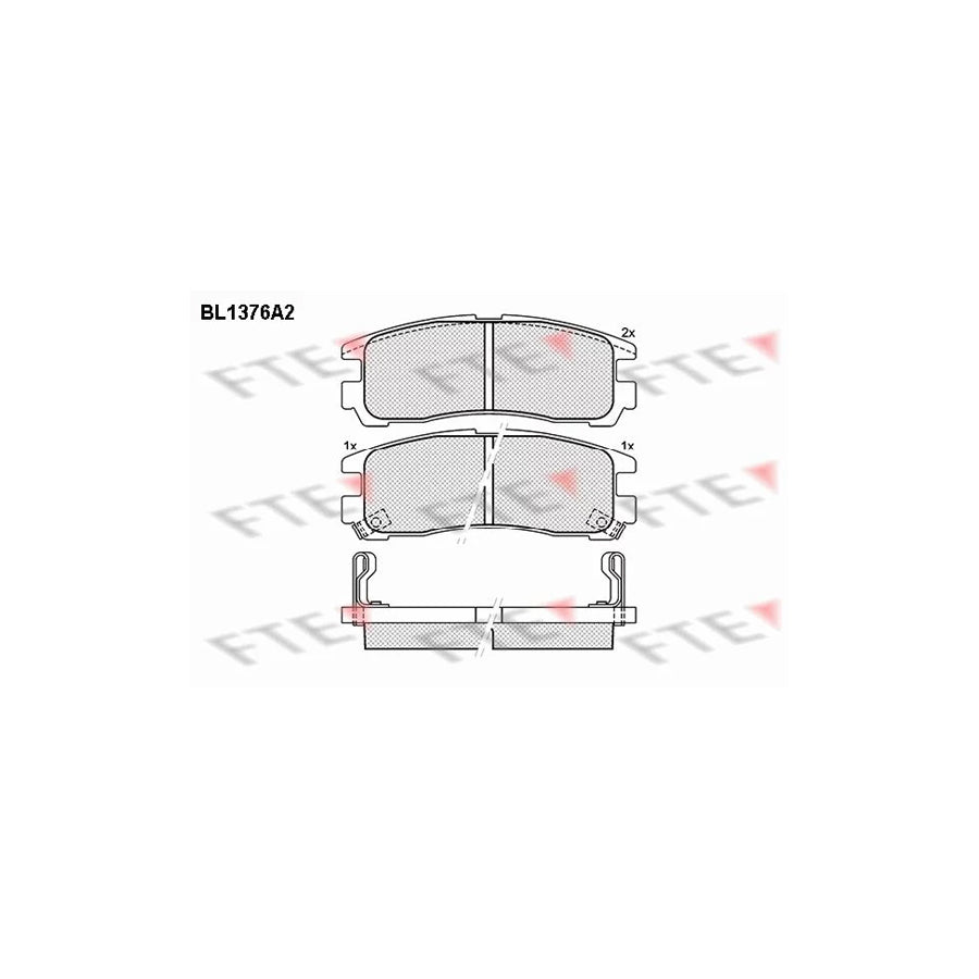 FTE Bl1376A2 Brake Pad Set