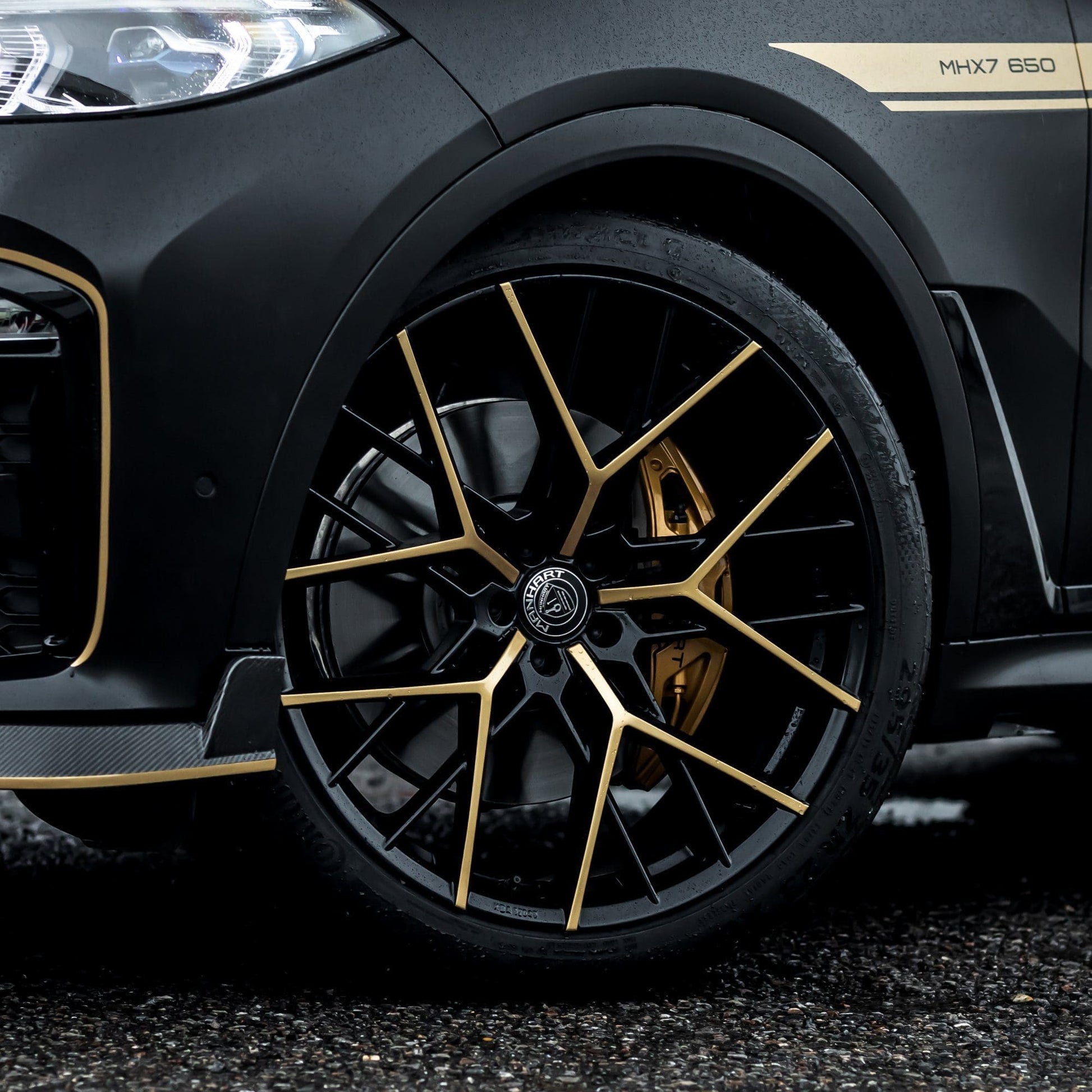 MANHART MHCLLIYSPOKE1103 CLASSIC LINE Y-SPOKE RIM SET - SILK MATTE BLACK FOR BMW X7 SERIES