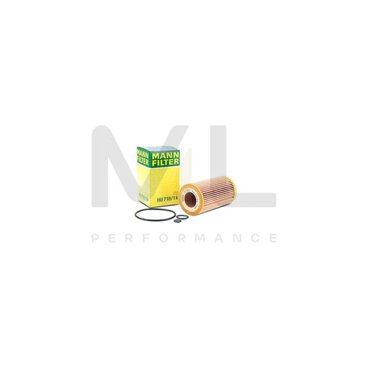 MANN-FILTER HU 718/1 k Oil Filter with seal, Filter Insert