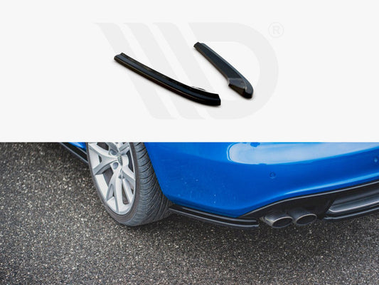 Maxton Design AU-S4-B8-RSD1T Rear Side Splitters Audi S4/ A4 S-line B8 Sedan (2008-2011) | ML Performance UK Car Parts