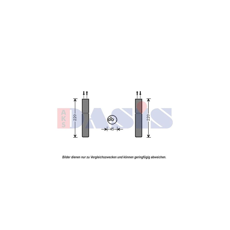 AKS Dasis 800620N Dryer, Air Conditioning for Mitsubishi Galant Saloon