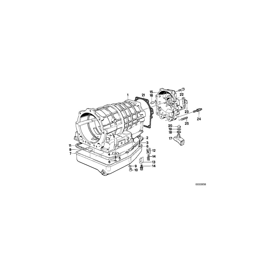 Genuine BMW 24111218036 E34 E32 Oil Pan (Inc. 530i, 525i & 520i)