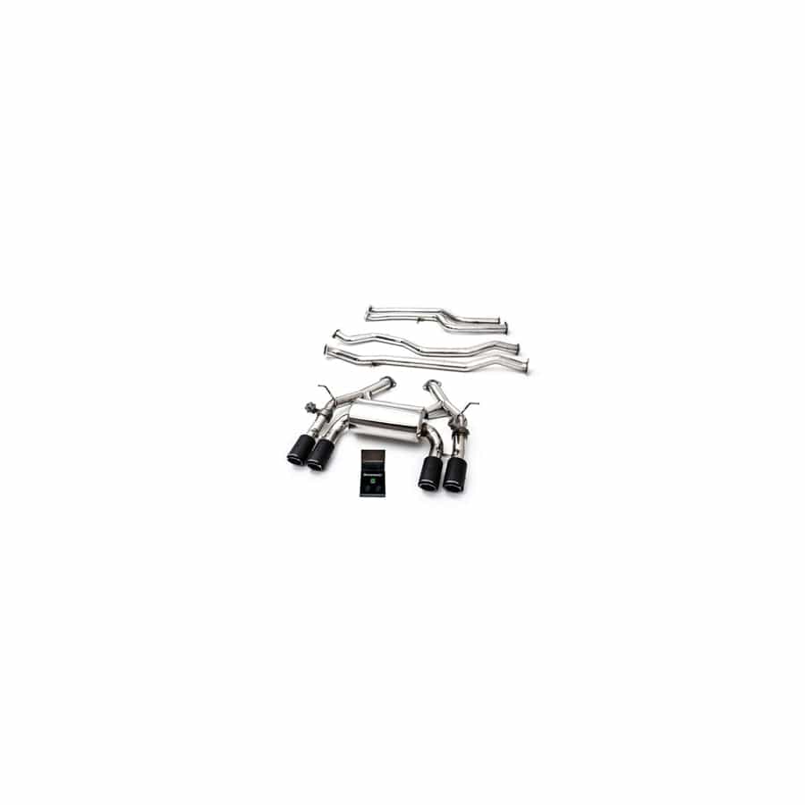 Armytrix BMF8MT-QC11 Valvetronic Exhaust System BMW M3 F80 | M4 F82/F83 Competition 2014-2020 with Quad Carbon Fiber 3.5"