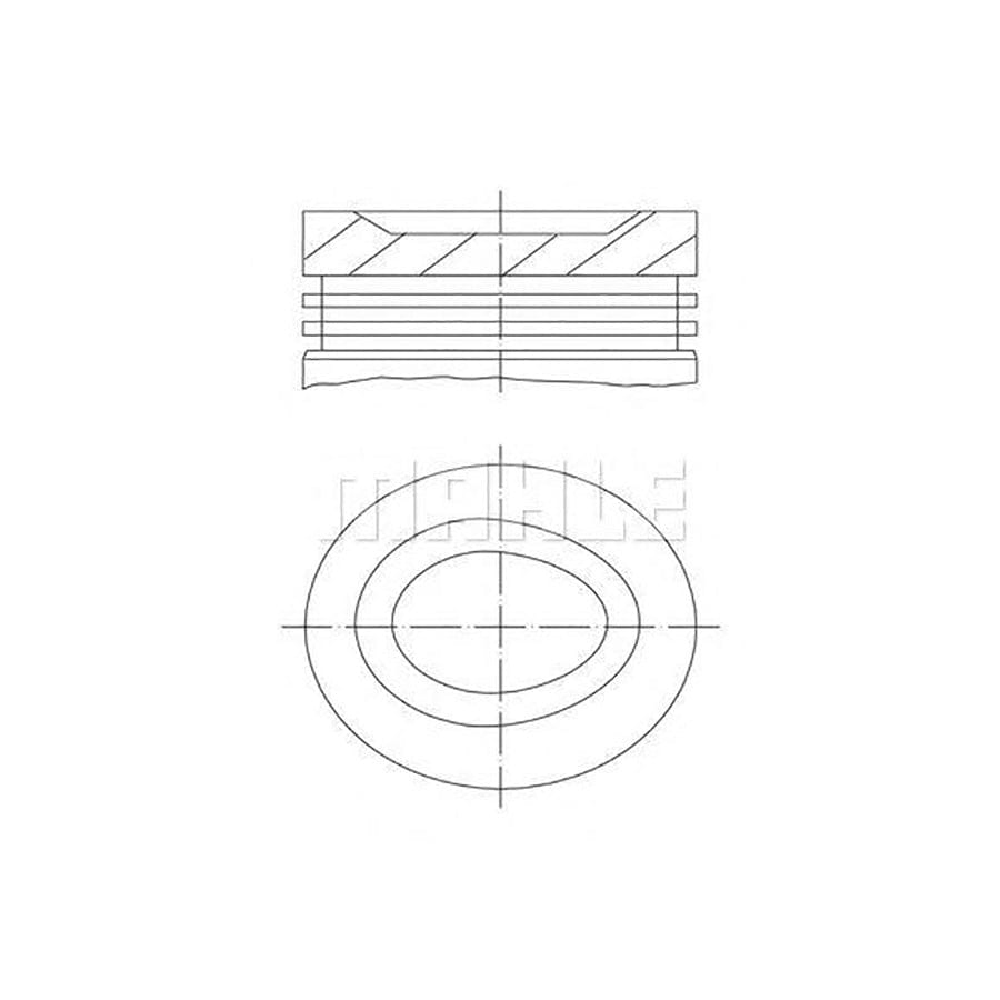 MAHLE ORIGINAL 6762001 Piston 76 mm, with piston rings | ML Performance Car Parts