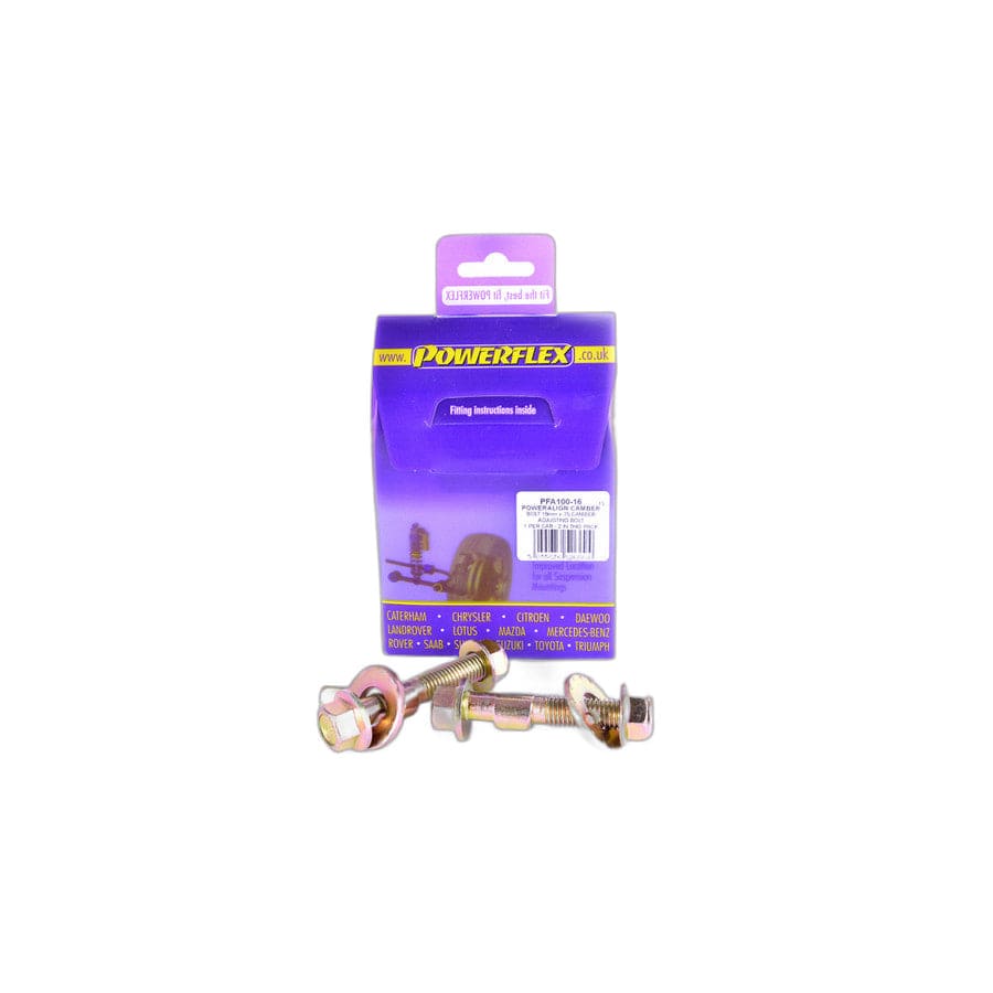 Powerflex PFA100-16 Mitsubishi Mercedes-Benz Land Rover Honda Chrysler BMW Poweralign Camber Bolt Kit (16mm) (Inc. Eclipse, Sprinter, Range Rover L322, CR-V, Civic) | ML Performance UK Car Parts