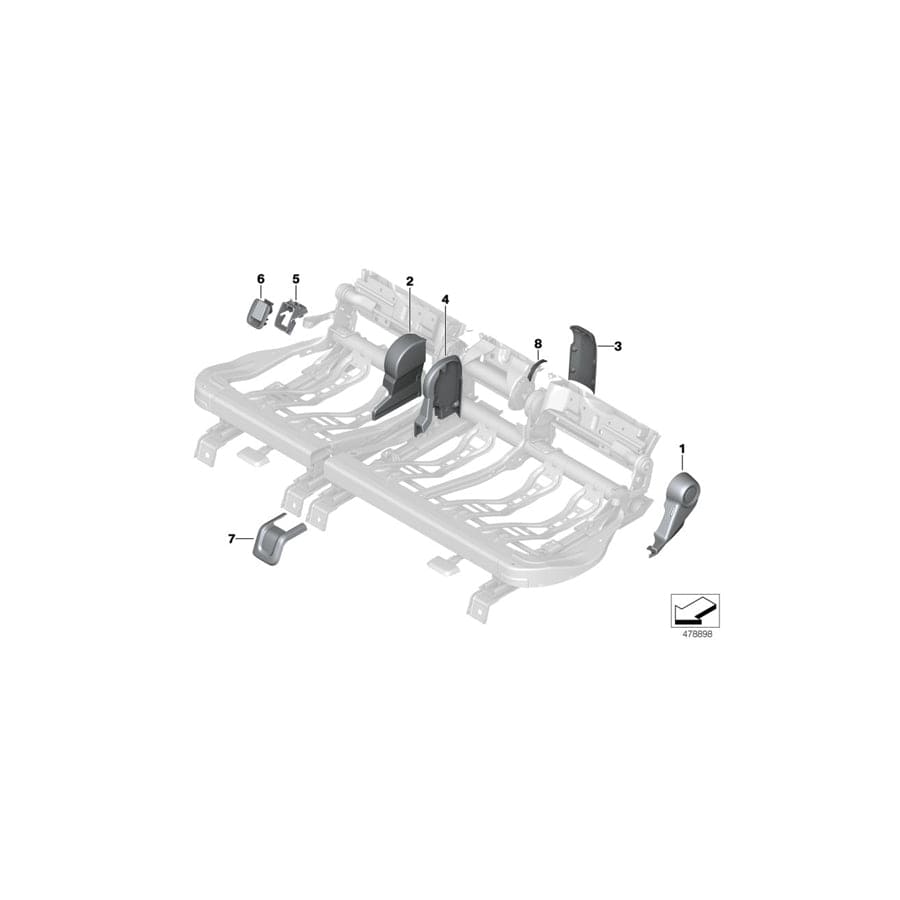 Genuine BMW Mini 52207181836 Cover, Joint, Inner Right (Inc. One D, Cooper S ALL4 & Cooper ALL4)