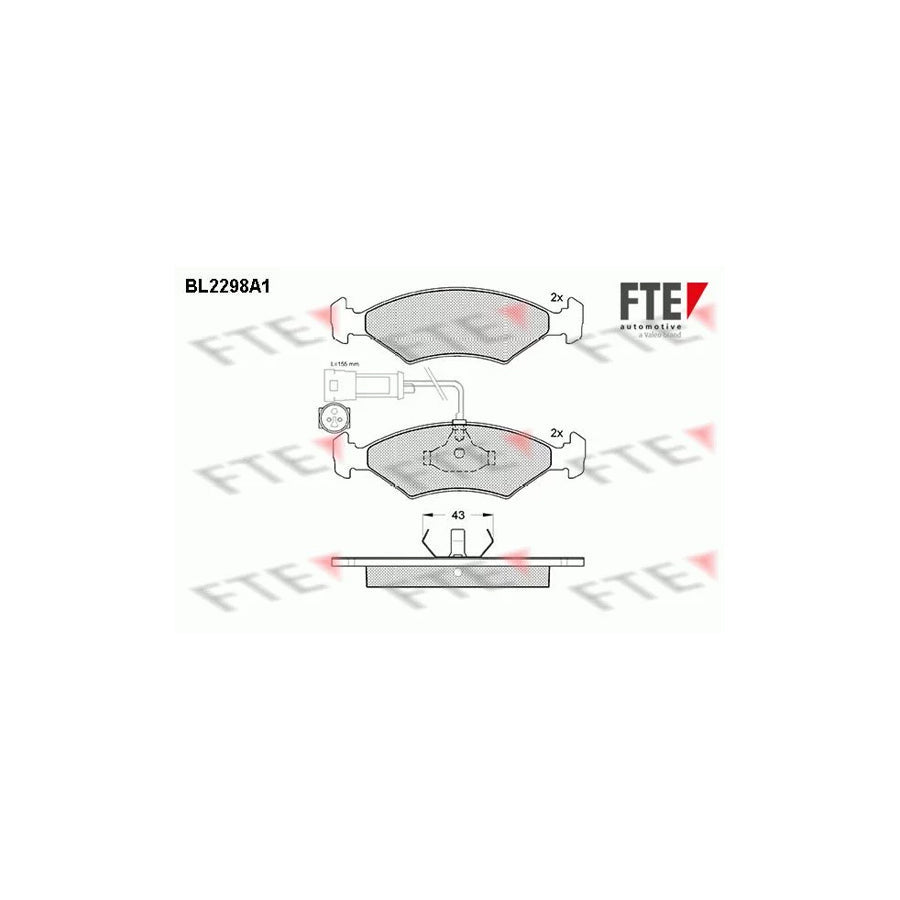 FTE Bl2298A1 Brake Pad Set