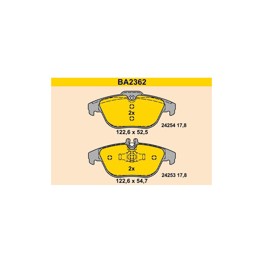 Barum Ba2362 Brake Pad Set
