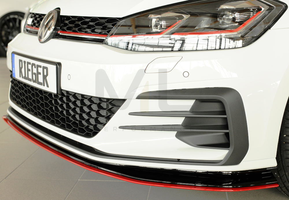 Rieger 00059515 VW Mk7 Golf GTI-TCR Front Splitter 8 | ML Performance UK Car Parts