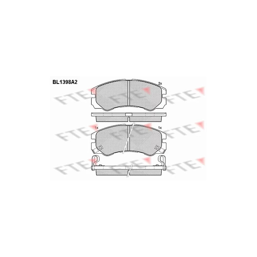 FTE Bl1398A2 Brake Pad Set