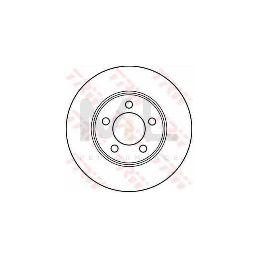 TRW DF2624 Brake Disc for JEEP Cherokee II (XJ) Vented  - 1 piece